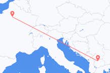 Vluchten van Skopje naar Parijs