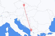 Vols de Tirana, Albanie pour Brno, Tchéquie