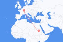 Flights from Khartoum, Sudan to Geneva, Switzerland