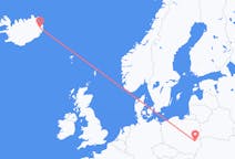 Flyg från Egilsstaðir till Lublin