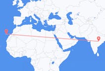 Flights from Raipur in India to Tenerife in Spain