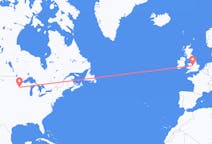 Flights from Minneapolis, the United States to Birmingham, England