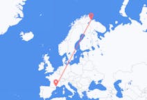 Flights from Kirkenes, Norway to Béziers, France