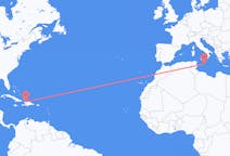 Flyrejser fra Cap-Haïtien, Haiti til Malta, Malta