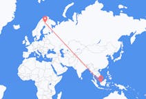 Flyreiser fra Kuching, Malaysia til Kittilä, Finland