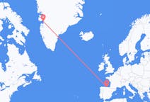 Flights from Santander, Spain to Ilulissat, Greenland