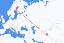 Vols de Srinagar, Inde pour Vaasa, Finlande