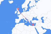 Flyreiser fra Alexandria, Egypt til Edinburgh, Skottland