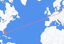 Flights from Miami, the United States to Poznań, Poland