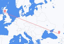 Flyrejser fra Mineralnye Vody, Rusland til Glasgow, Skotland