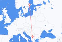 เที่ยวบิน จาก โอครีด, มาซิโดเนียเหนือ ไปยัง สต็อกโฮล์ม, สวีเดน