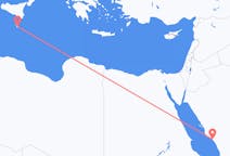 出发地 沙特阿拉伯出发地 延布目的地 马耳他瓦莱塔的航班