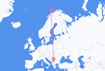 Flug frá Tromsø til Skopje
