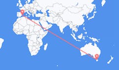Flyreiser fra Devonport, Australia til Ibiza, Spania