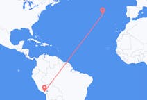 Flyreiser fra Arequipa, Peru til Terceira, Portugal