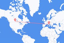 Flyreiser fra Regina, Canada til Ancona, Italia