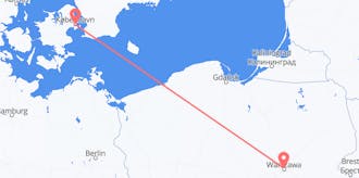 Flights from Poland to Denmark