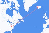 Flyrejser fra Hamilton, Canada til Reykjavik, Island