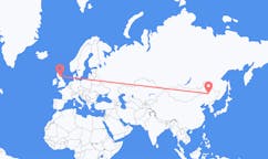 Flyrejser fra Daqing, Kina til Edinburgh, Skotland