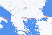 Flyg från Brindisi, Italien till Istanbul, Turkiet