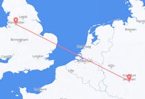 Flyreiser fra Manchester, England til Frankfurt, Tyskland