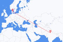 Flights from New Delhi, India to Aarhus, Denmark