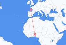 Flyrejser fra Lagos, Nigeria til Santander, Spanien