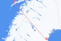 出发地 挪威出发地 莱克内斯目的地 瑞典斯凯莱夫特奥的航班