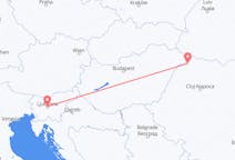 Flyreiser fra Satu Mare, til Ljubljana