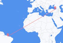 Flyreiser fra São Luís, Brasil til Trabzon, Tyrkia