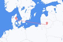 Flights from Kaunas in Lithuania to Aarhus in Denmark