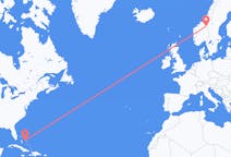 Flights from Rock Sound, the Bahamas to Røros, Norway