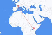 Flights from Nairobi, Kenya to Perpignan, France