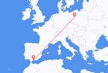 Flights from Málaga in Spain to Poznań in Poland