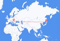 Flyg från Sapporo, Japan till Belgrad, Japan