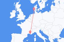 Flyreiser fra Westerland, Tyskland til Marseille, Frankrike