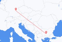 Flyg från Plovdiv, Bulgarien till Nürnberg, Tyskland