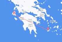 Vluchten van Kefallinia, Griekenland naar Plaka, Griekenland