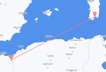 Flyreiser fra Oujda, Marokko til Cagliari, Italia
