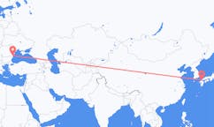 Flights from Kitakyushu, Japan to Constanța, Romania