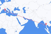 Flyrejser fra Myeik, Myanmar, Myanmar (Burma) til Alghero, Italien