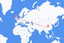 Flug frá Chongqing, Kína til Belfast, Norður-Írlandi