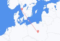 Flyreiser fra Łódź, Polen til Göteborg, Sverige