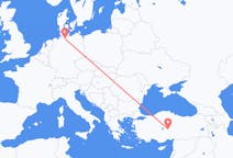 Flyreiser fra Hamburg, Tyskland til Nevsehir, Tyrkia