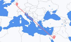 Flights from Tabuk, Saudi Arabia to Metz, France
