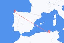 Flyreiser fra Constantine, Algerie til La Coruña, Spania