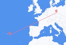 Fly fra Ponta Delgada til Dresden