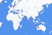 Vluchten van Kalgoorlie, Australië naar Praag, Tsjechië