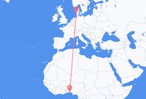 Flyrejser fra Lagos, Nigeria til Esbjerg, Danmark