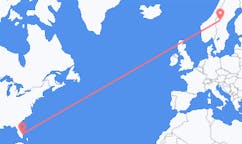 Flights from West Palm Beach to Östersund